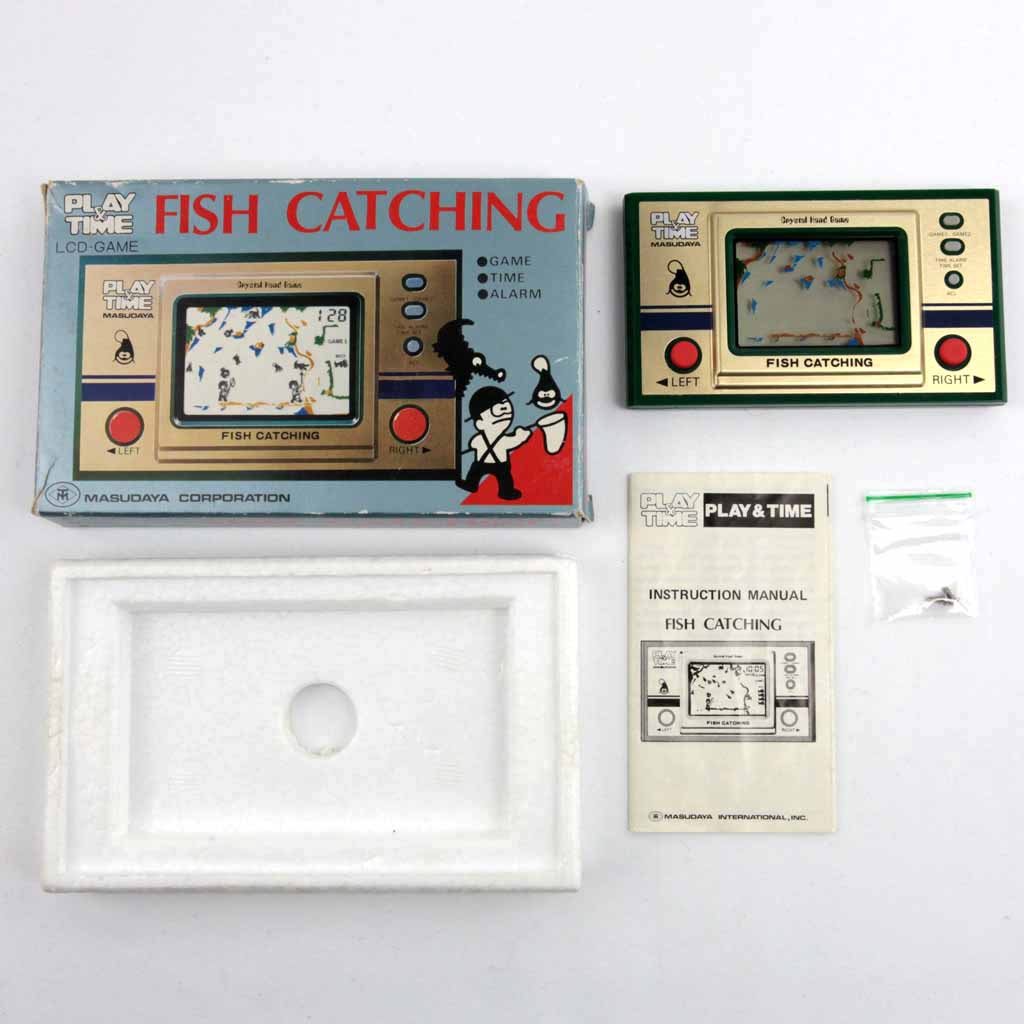 Fish Catching Play & Time Masudaya Original Box, Instructions