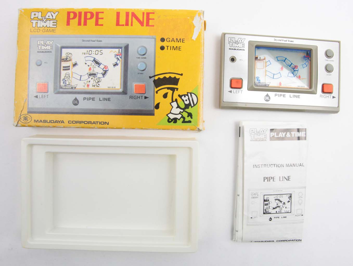 Pipe Line Play & Time Masudaya Original Box, Instructions & Tray
