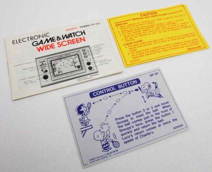 Snoopy Tennis Nintendo Game & Watch
