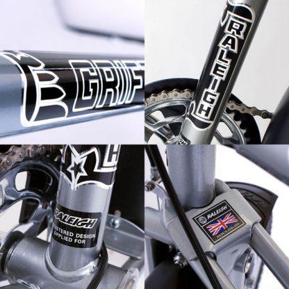 Raleigh Grifter Silver Decal Set Fitted