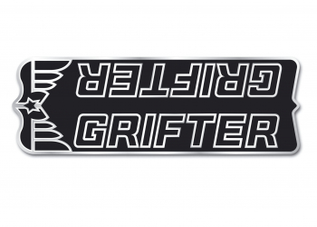 Raleigh Grifter Silver Decal Cross Bar Top Tube