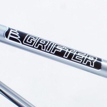 Raleigh Grifter Silver Decal Cross Bar Top Tube 2