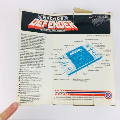Entex Arcade Defender Handheld 1982 Game LED 4