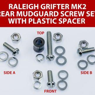 Raleigh Grifter Rear Mudguard Spacer Screw Washer Nut Set